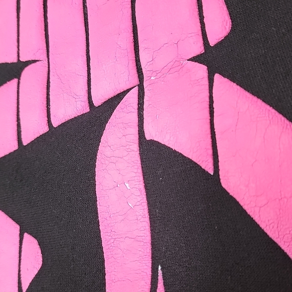 Vintage DiPort USA Neon Puff Paint and Windbreaker Striped Oversized Sweatshirt - Picture 6 of 10